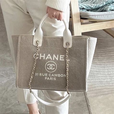 Chanel summer tote bag